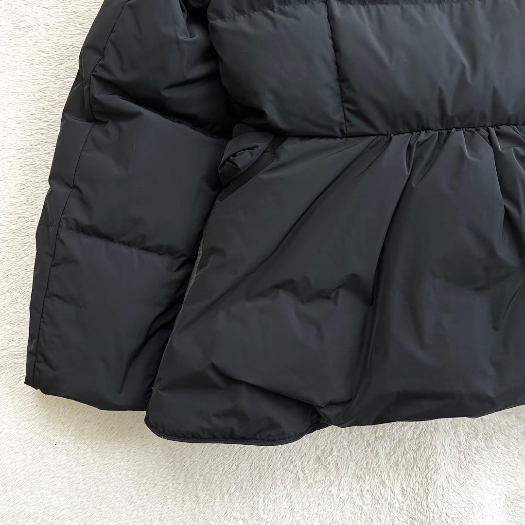 美品　DOUBLE BUTTONED DOWN SHORT COAT 38 黒