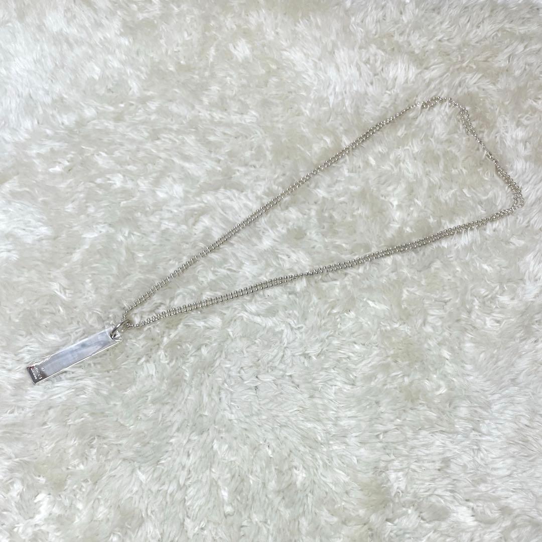 GUCCIグッチ プレートダブルボールチェーンネックレス　フルセット