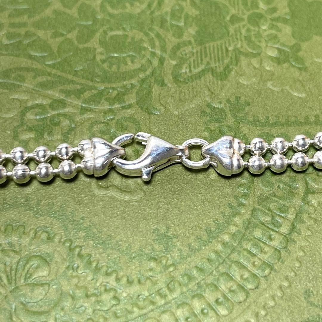 GUCCIグッチ プレートダブルボールチェーンネックレス　フルセット