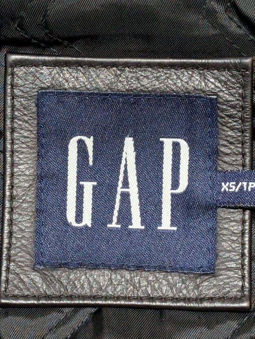 茶芯 90s オールドGAP ビンテージ レザージャケット ライダーズ 革ジャン