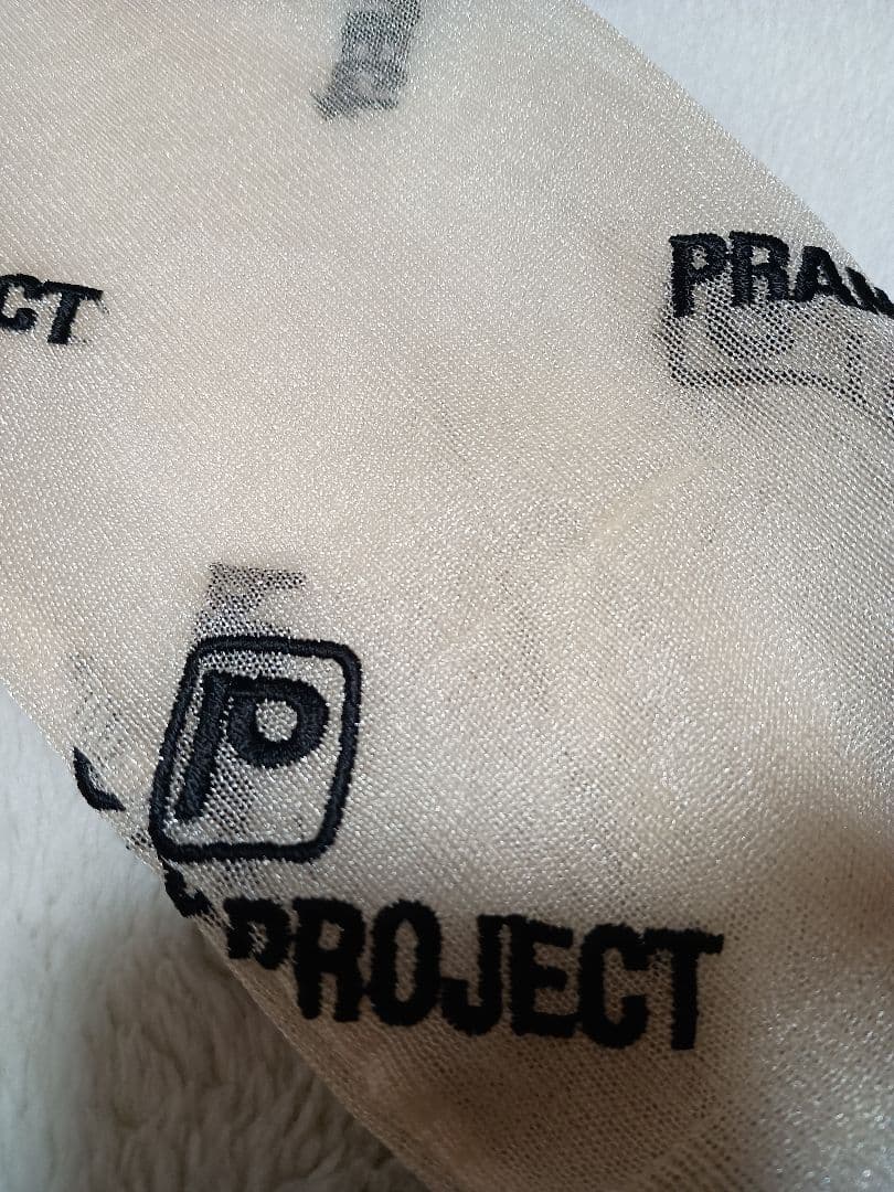 PRANK PROJECT シースルーロゴジャガードニット　ベージュ