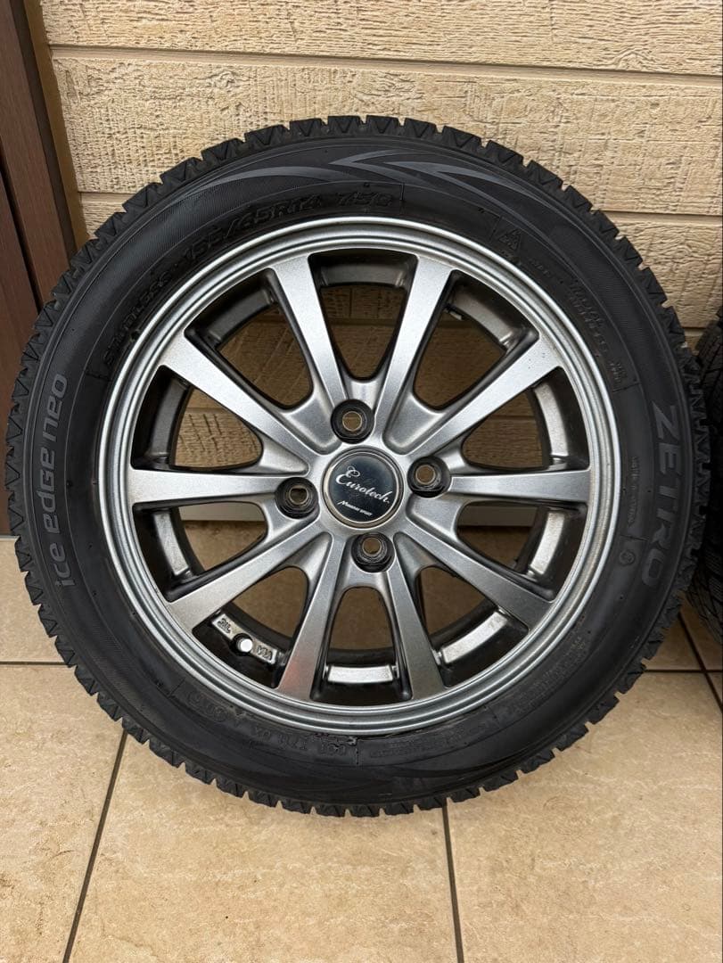 dchm55。 ブリヂストン スタッドレス タイヤ•ホイールセット 14