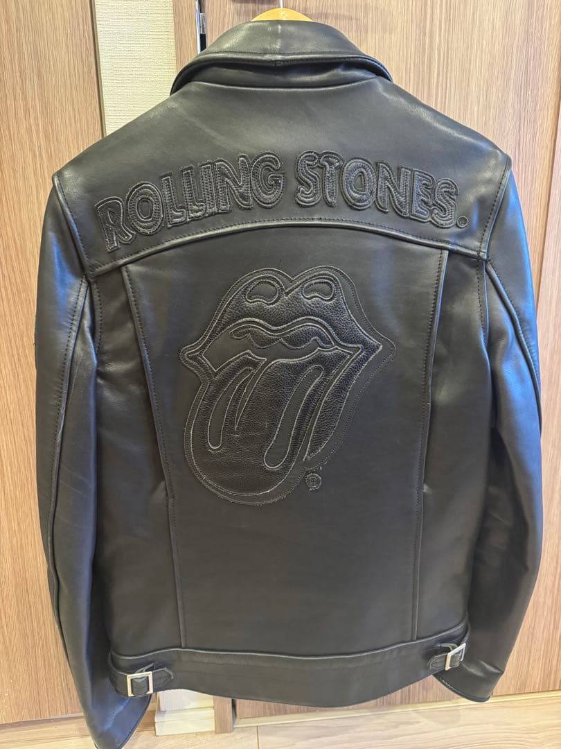 カウレザー　牛革　レザーライダース　ローリングストーンズコラボ　ヴィンテージ