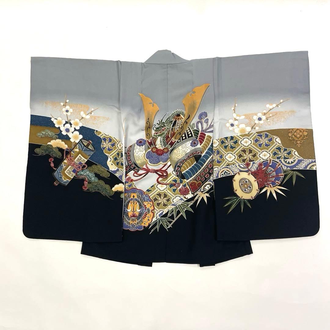 七五三 羽織セット 男の子 羽織 着物 長襦袢 半衿付き 5歳 No.131