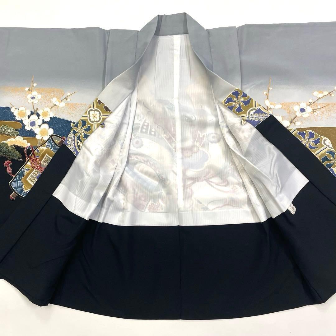 七五三 羽織セット 男の子 羽織 着物 長襦袢 半衿付き 5歳 No.131