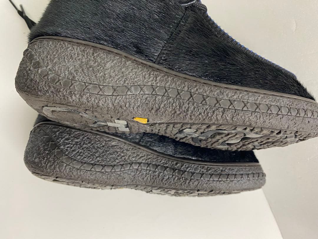 H:CEアイス イタリア スノーブーツ アザラシ 黒 スパイク