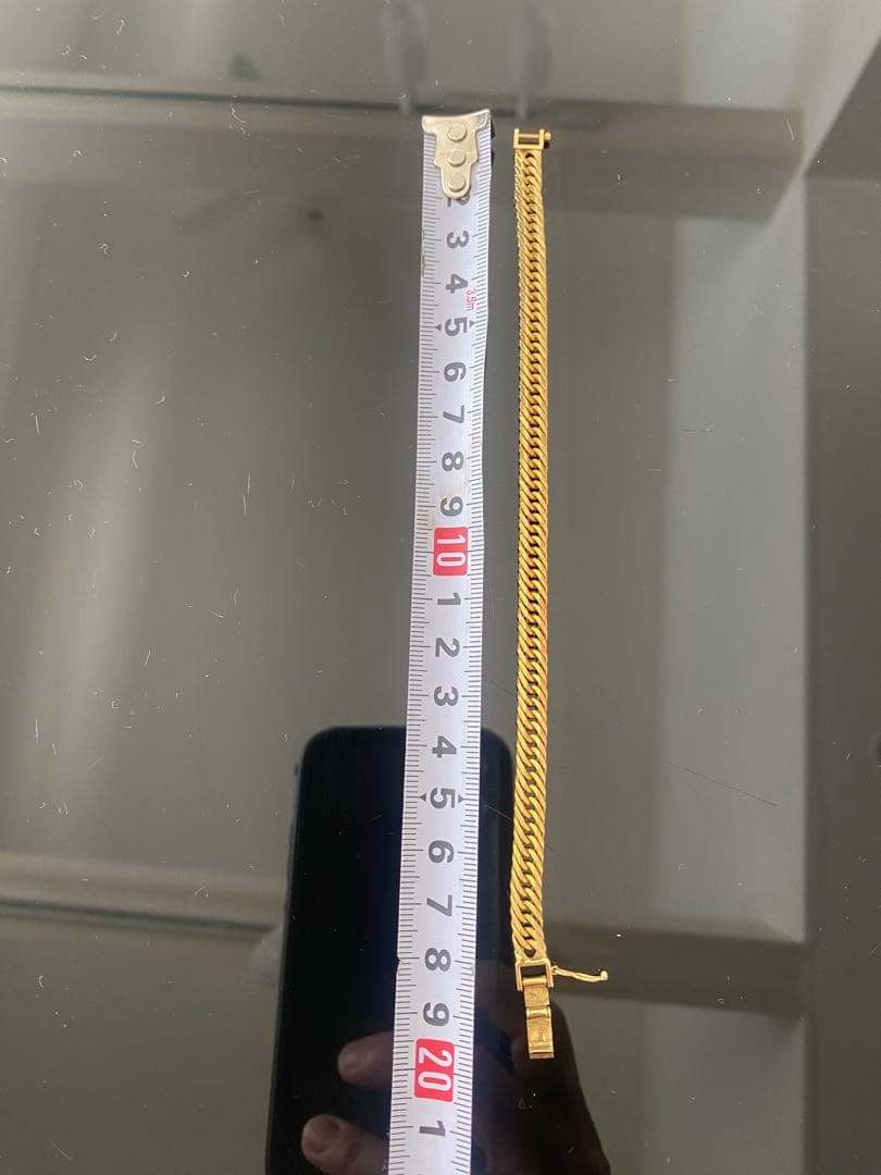 K18 喜平8面トリプルブレスレット19.9g造幣局マーク刻印入