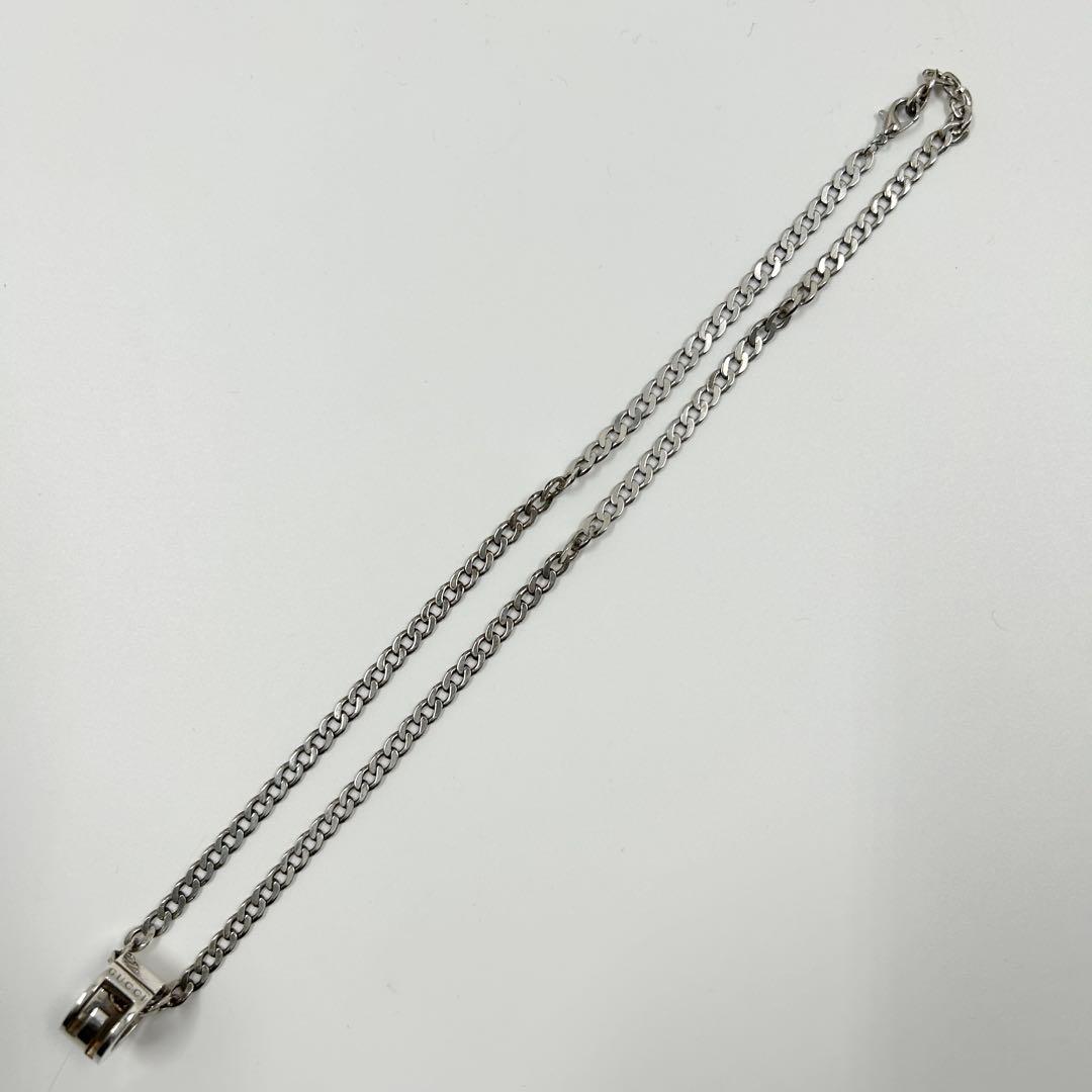 美品✨　グッチ　ネックレス　カットアウト　G シルバー925　喜平チェーン