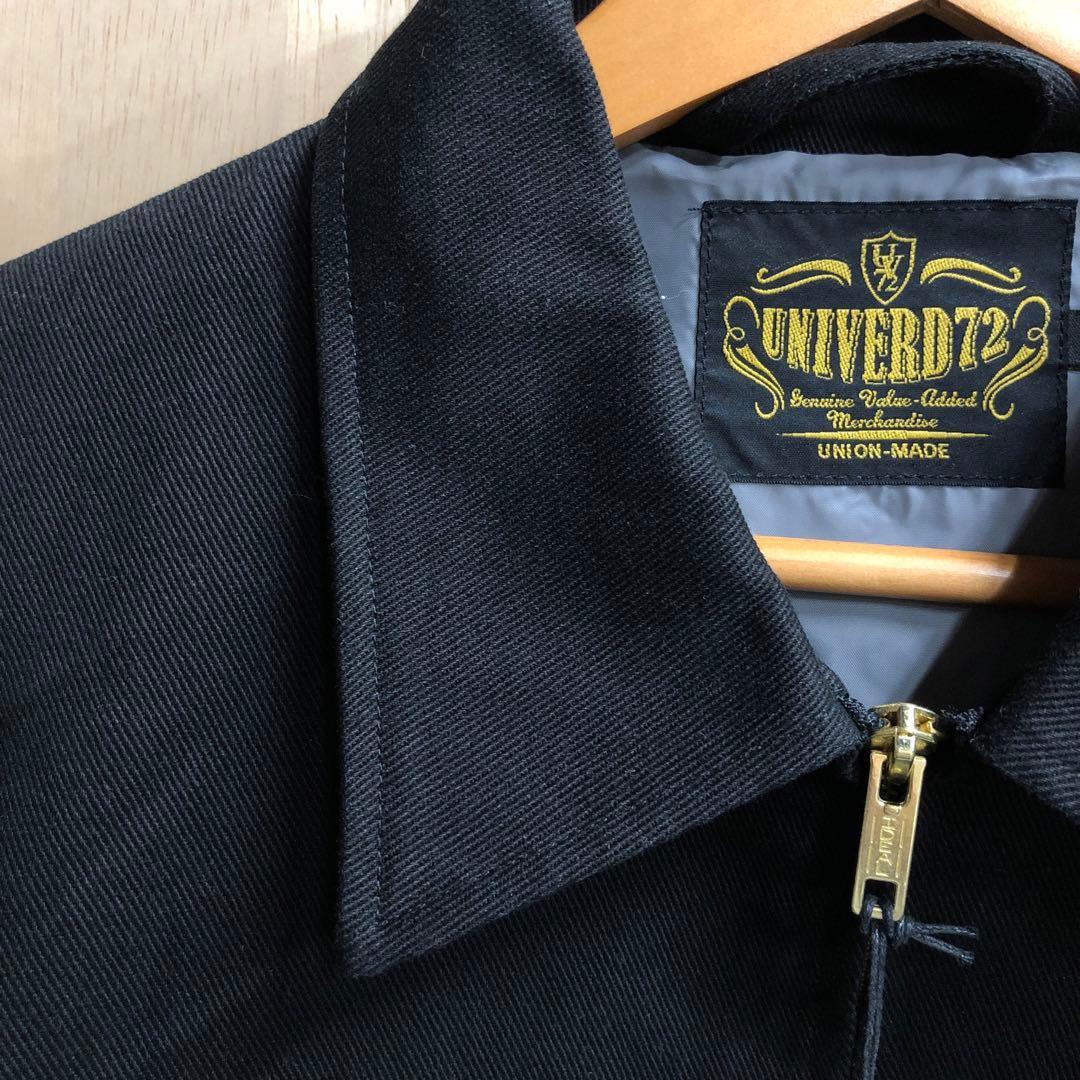 ギャバジャン ブルゾン ドリズラージャケット スイングトップ L 黒 無地