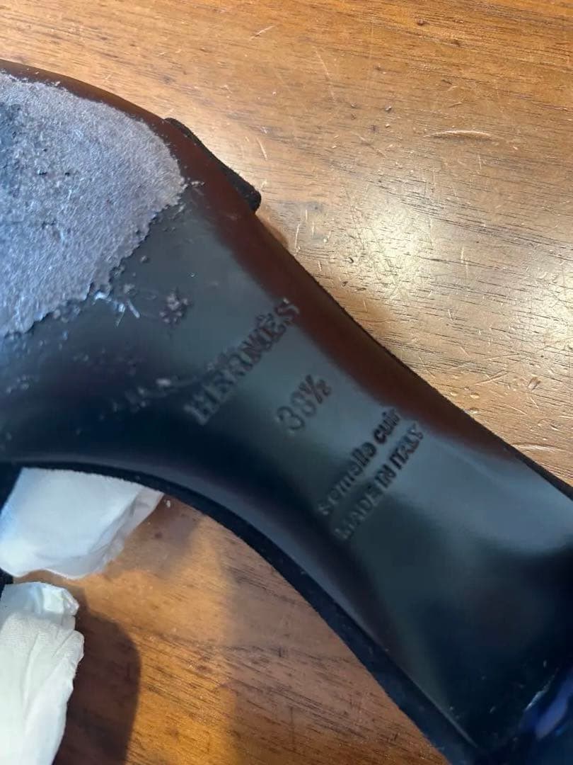 Hermès エルメス サンダル《オアジス》　38.5 クリアヒール