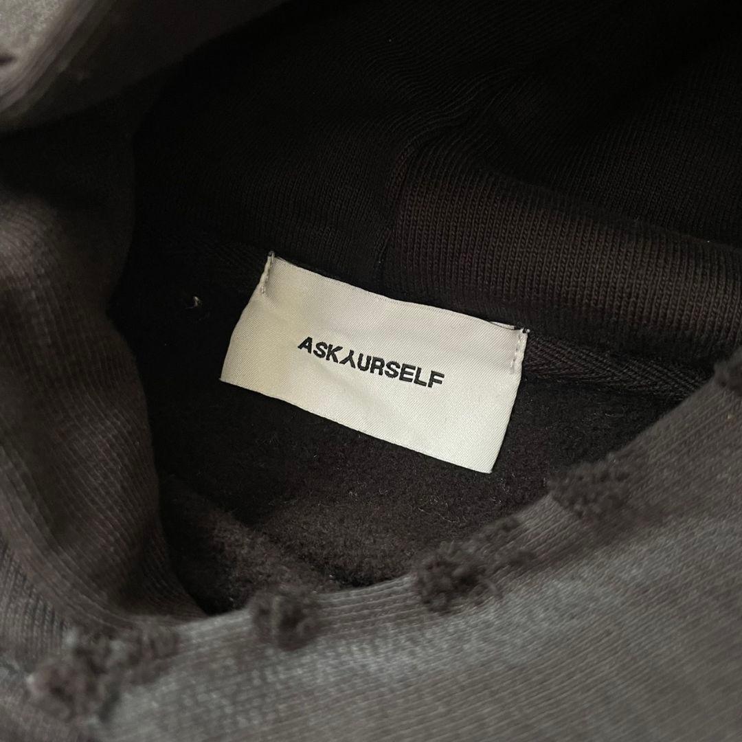 askyurself Faded Angel Boxy Hoodie ブラック