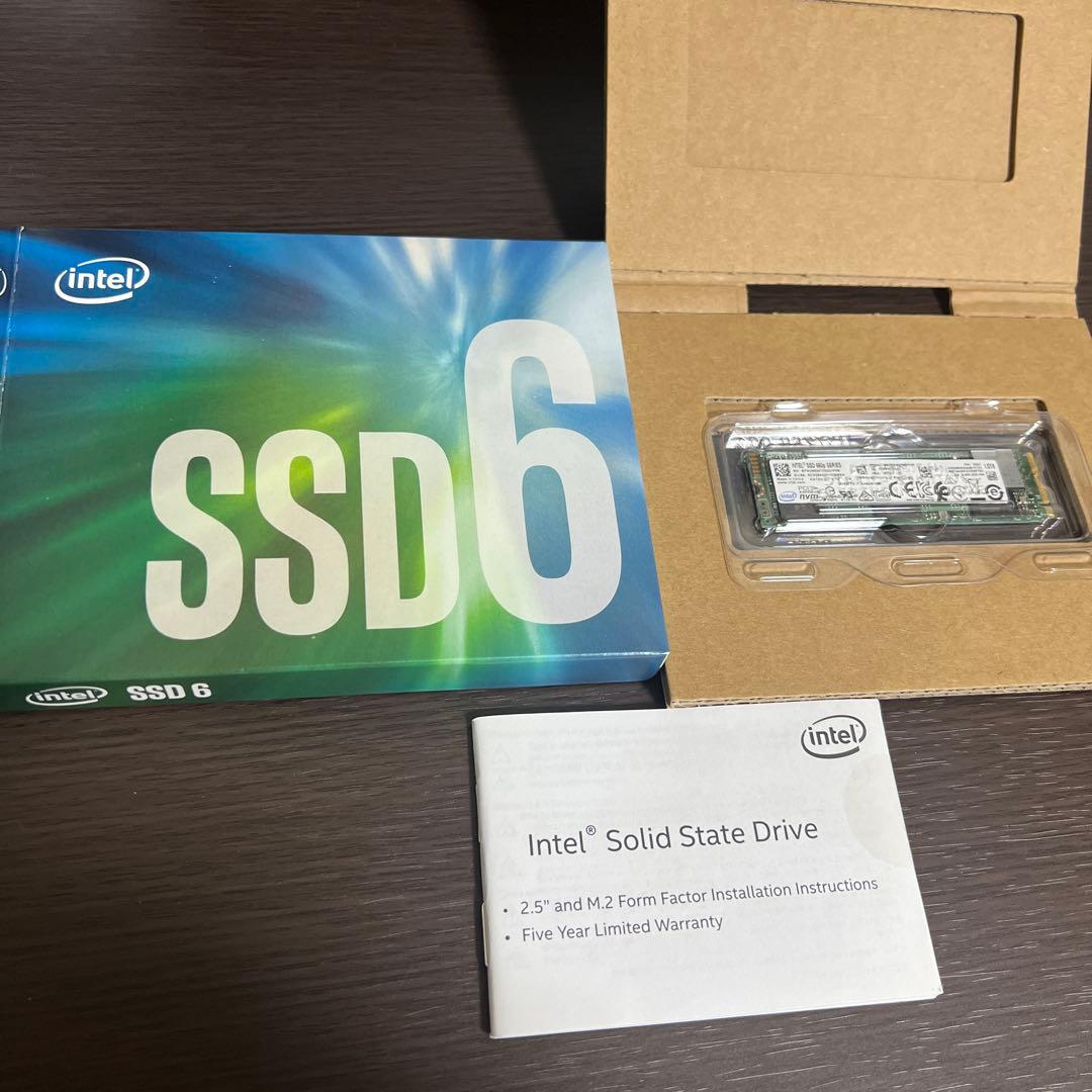 Intel M.2 SSD 1TB NVMe Gen3 動作確認済み