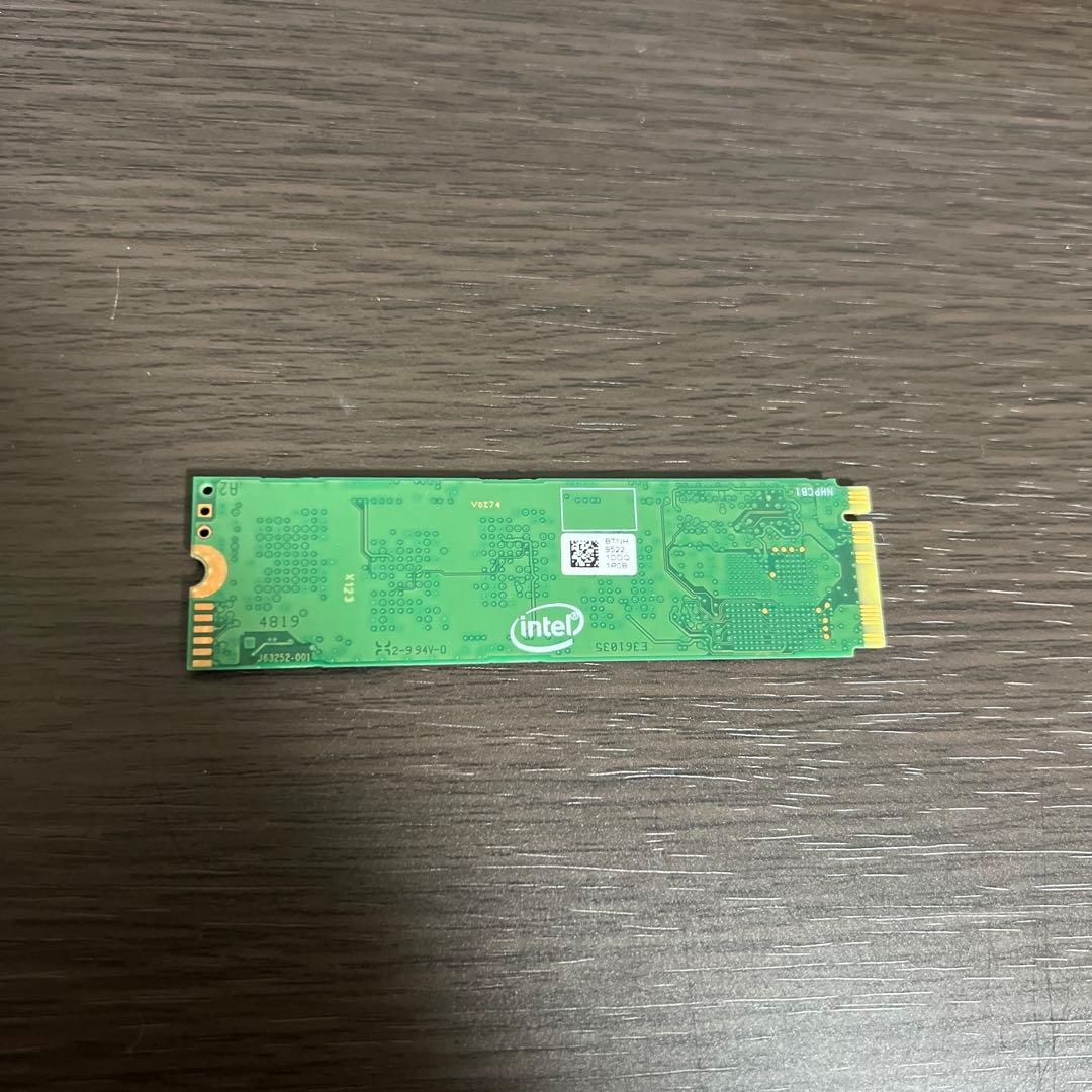 Intel M.2 SSD 1TB NVMe Gen3 動作確認済み