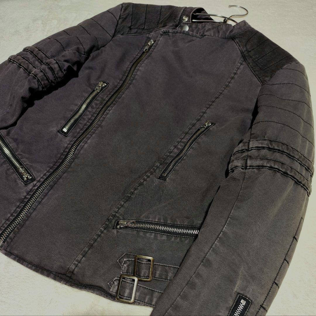 希少【 ラルフローレン 】✦ シングル ライダース ジャケット コットン Ｍ相当