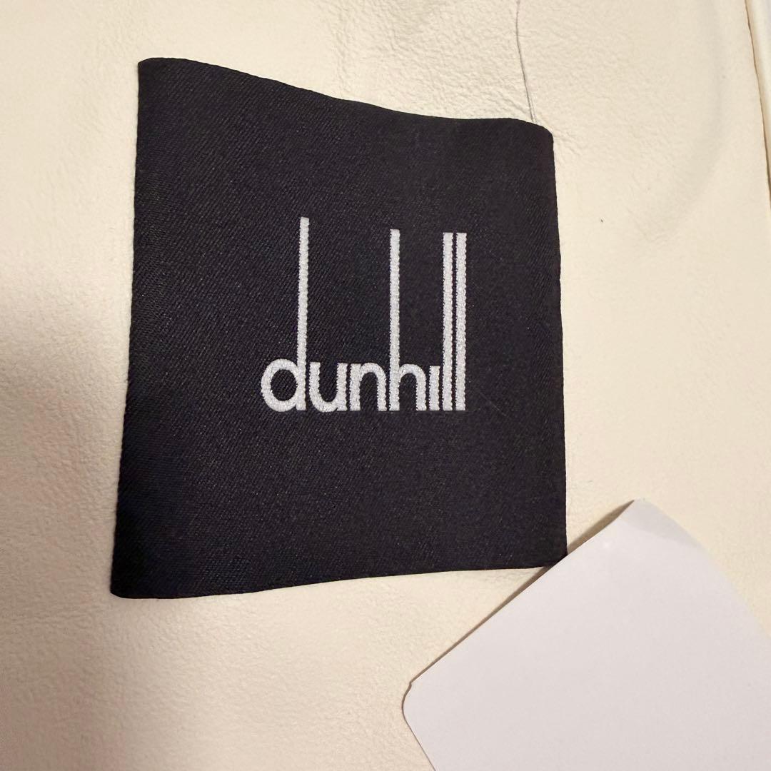 【タグ付き】ダンヒル イタリア製 ラムレザー ジャケット 羊革 オフホワイト