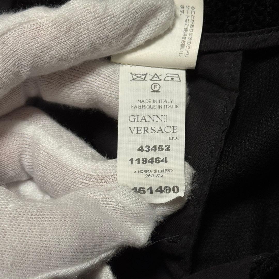 パンツ VERSACE Corduroy Leather Trim Pants L