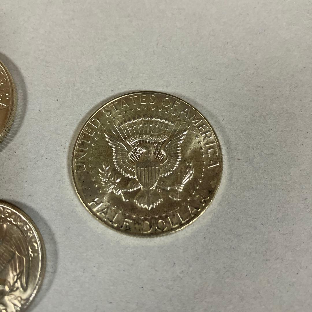 アメリカ　ハーフダラー　クォーターダラー　古銭　銀貨　1964 1969