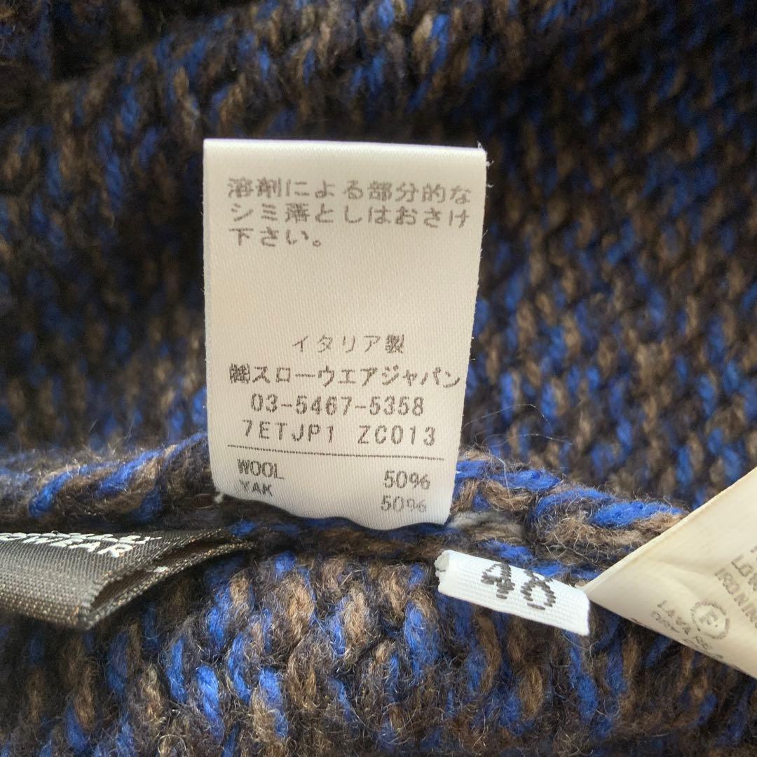 ZANONE ザノーネ ヤクウール タートルネック メランジ ニットセーター