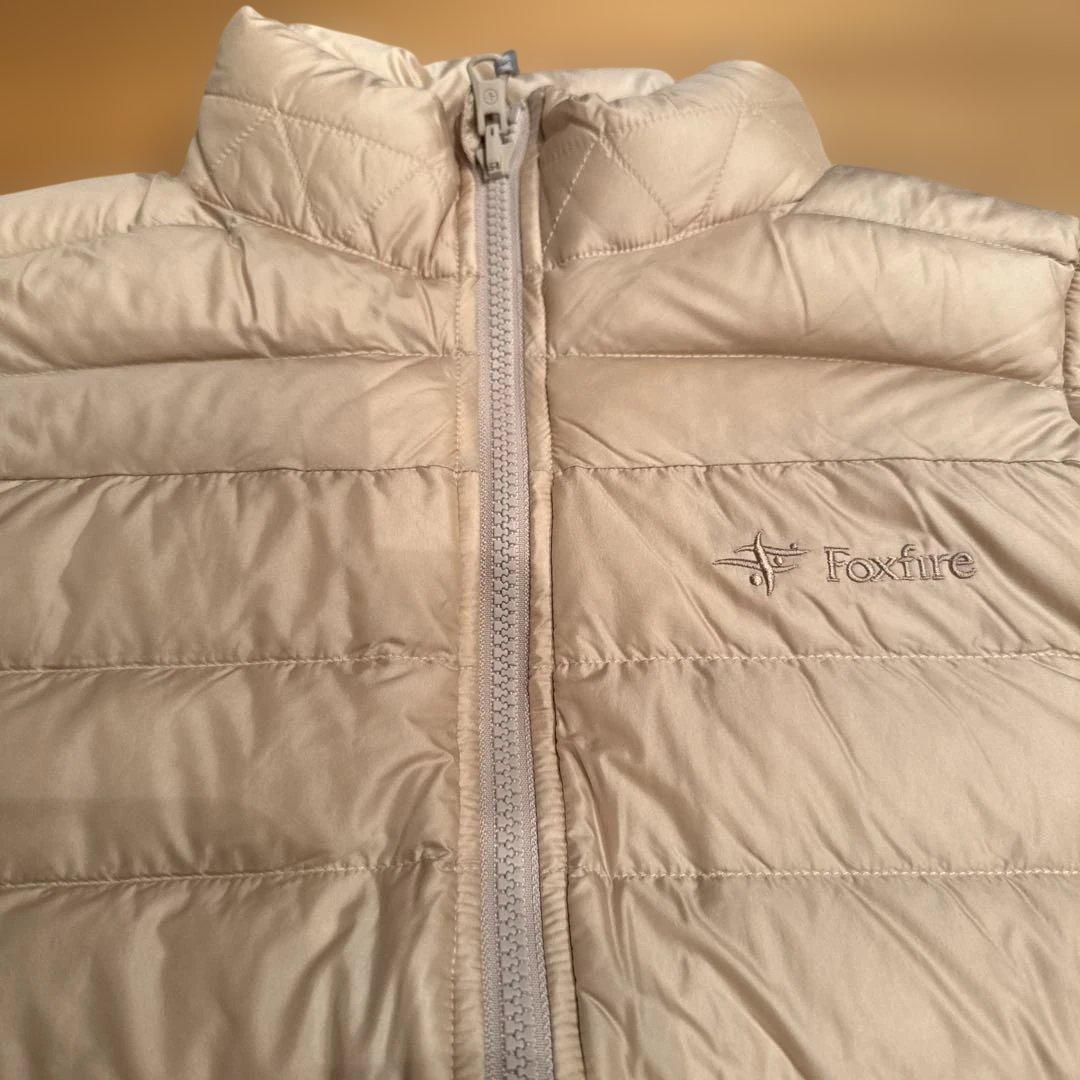 新品タグ付きfoxfire ベージュ ユニットダウンキルティングベスト　Ｌサイズ