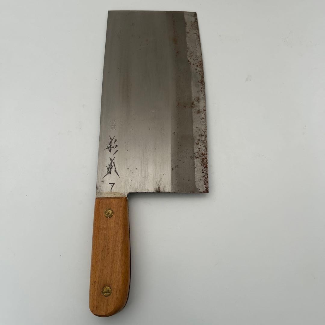 Mydoso公式アカウント01杉本7番の中華包丁 木製ハンドル