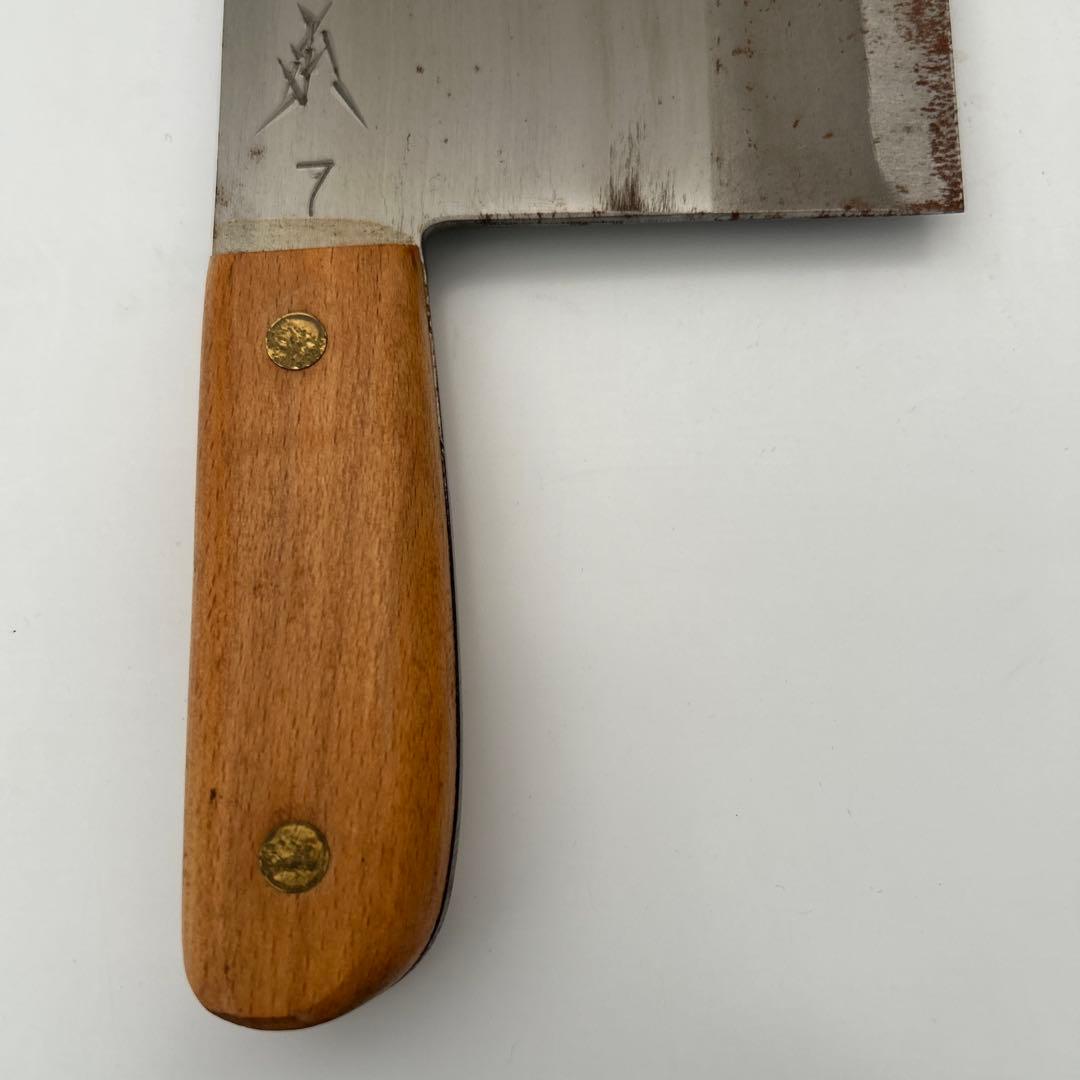 Mydoso公式アカウント01杉本7番の中華包丁 木製ハンドル