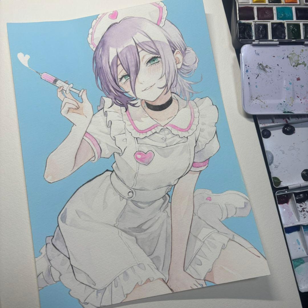 ○*○様 チェンソーマン　レゼ　手描きイラスト　ファンアート　B5