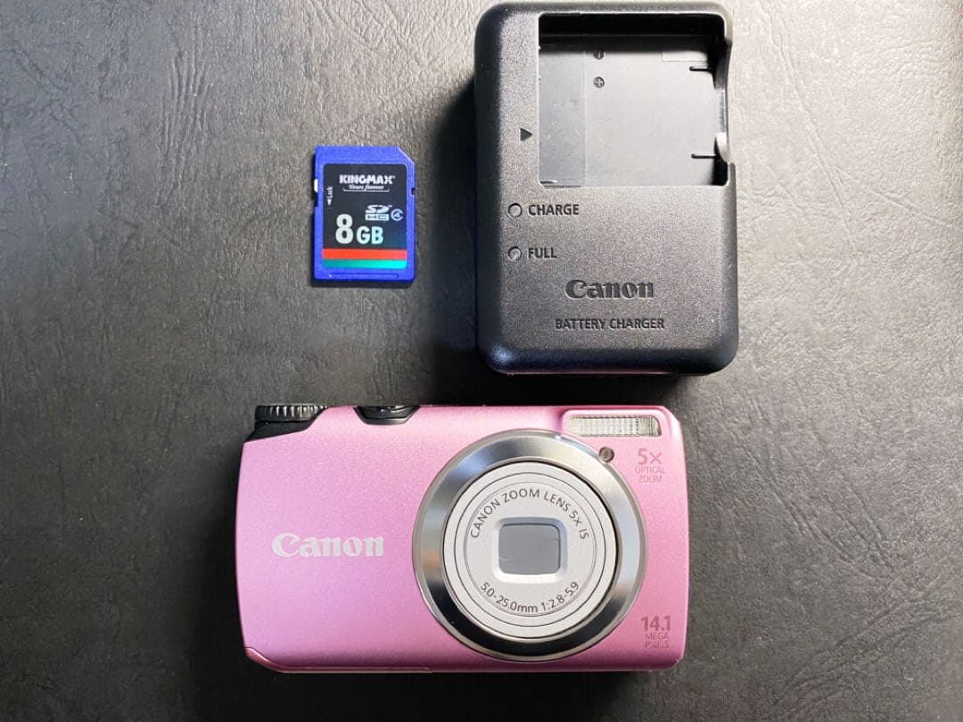 Canon PowerShot A3200 IS ピンク デジカメ コンデジ