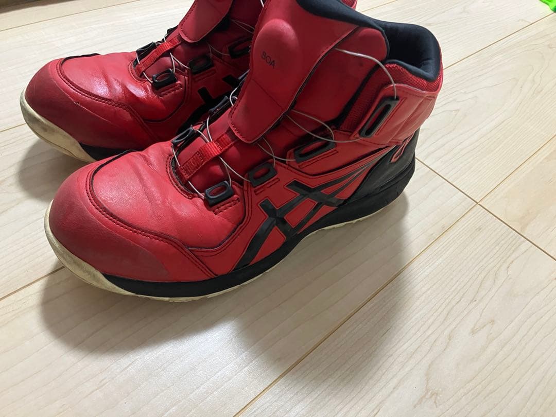 ASICS BDA レッド安全靴