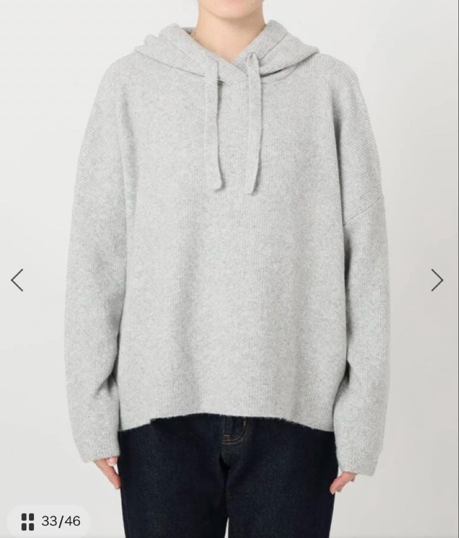 SLOBE IENA エアリーワイドシルエットフーディー