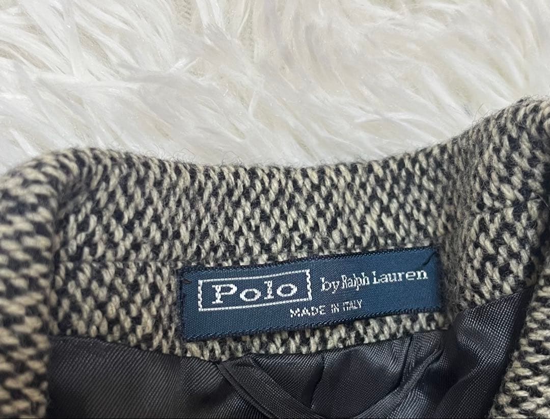 【美品】Polo Ralph Lauren L ジャケット　ウール グレー