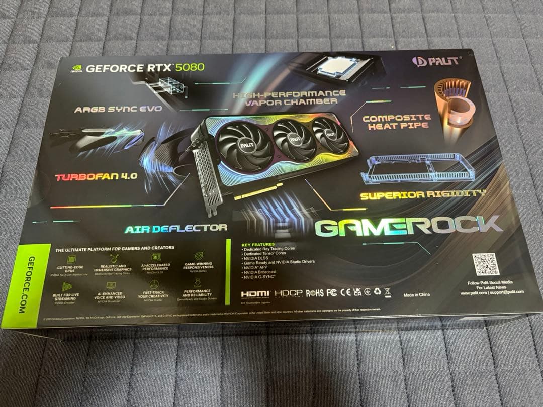 グラフィックボード・グラボ・ビデオカード PALIT GeForce RTX 5080 16GB