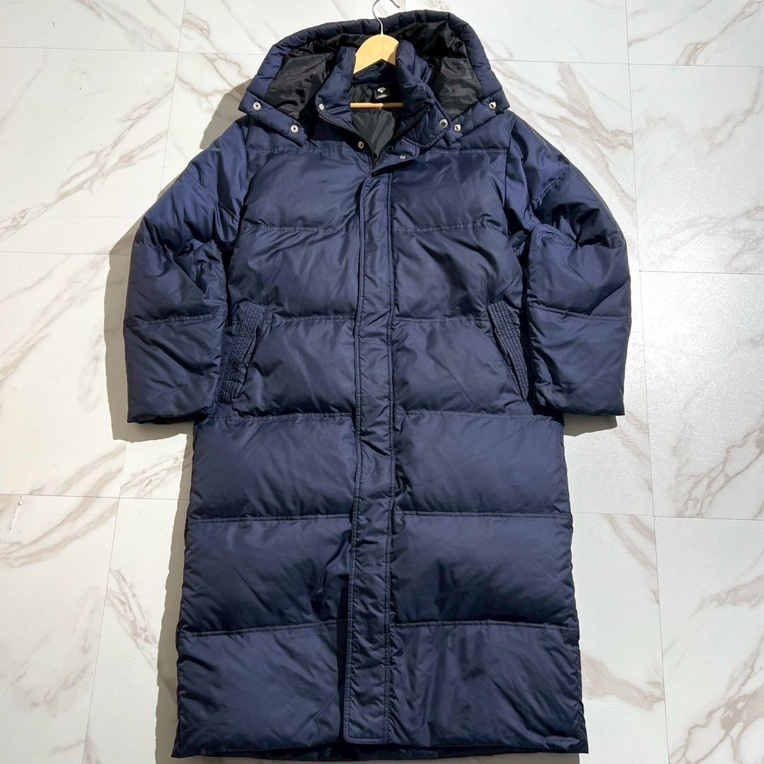 【極美品◦XL✨】DESCENTE 2way ダウンコート ロング丈 ネイビー