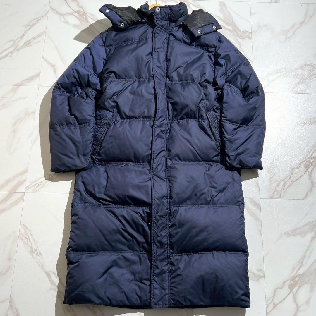 【極美品◦XL✨】DESCENTE 2way ダウンコート ロング丈 ネイビー