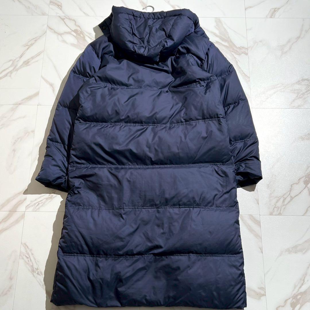 【極美品◦XL✨】DESCENTE 2way ダウンコート ロング丈 ネイビー