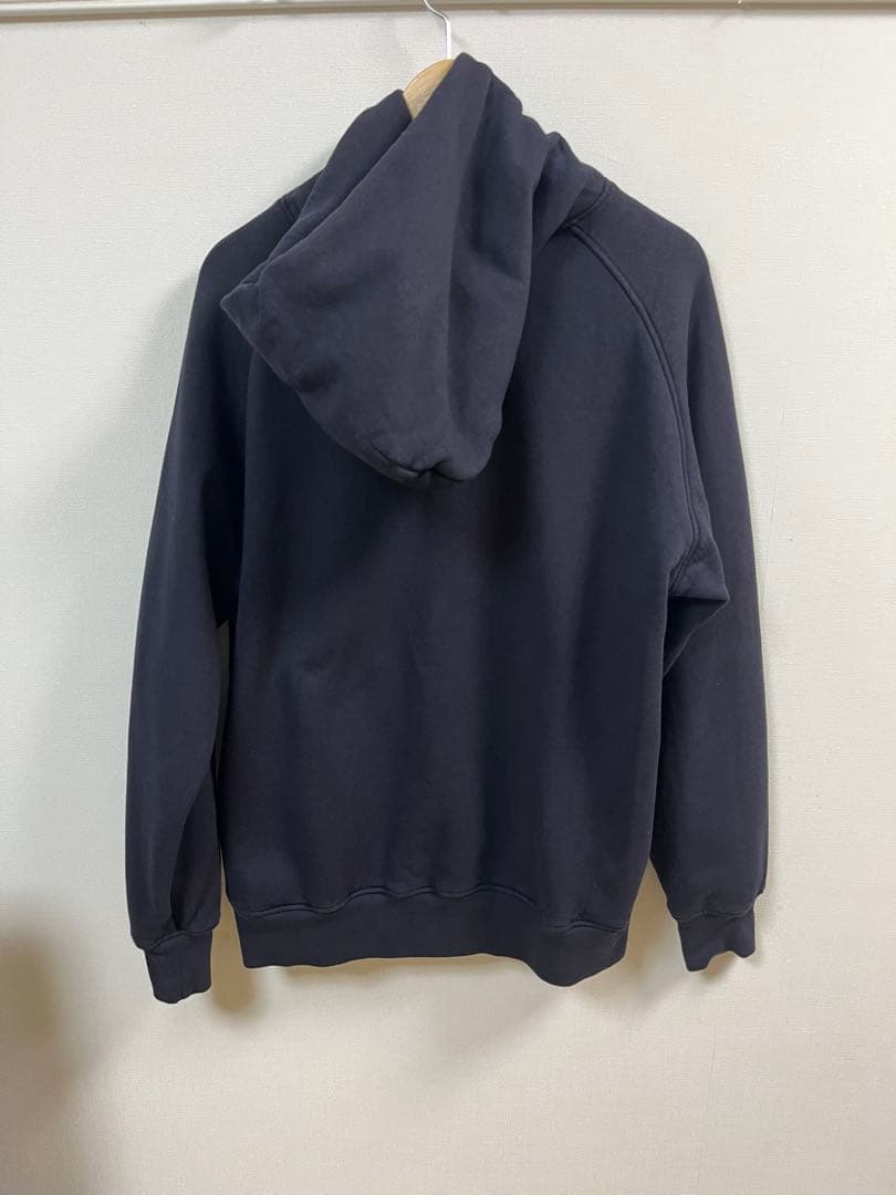 COMOLI 22ss コットン吊裏毛パーカー 3 ネイビー