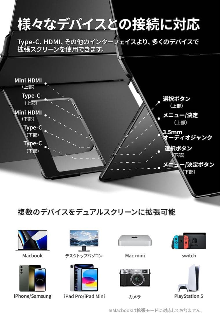 EWEI XP-142PW 14.2型デュアルモニター 新品