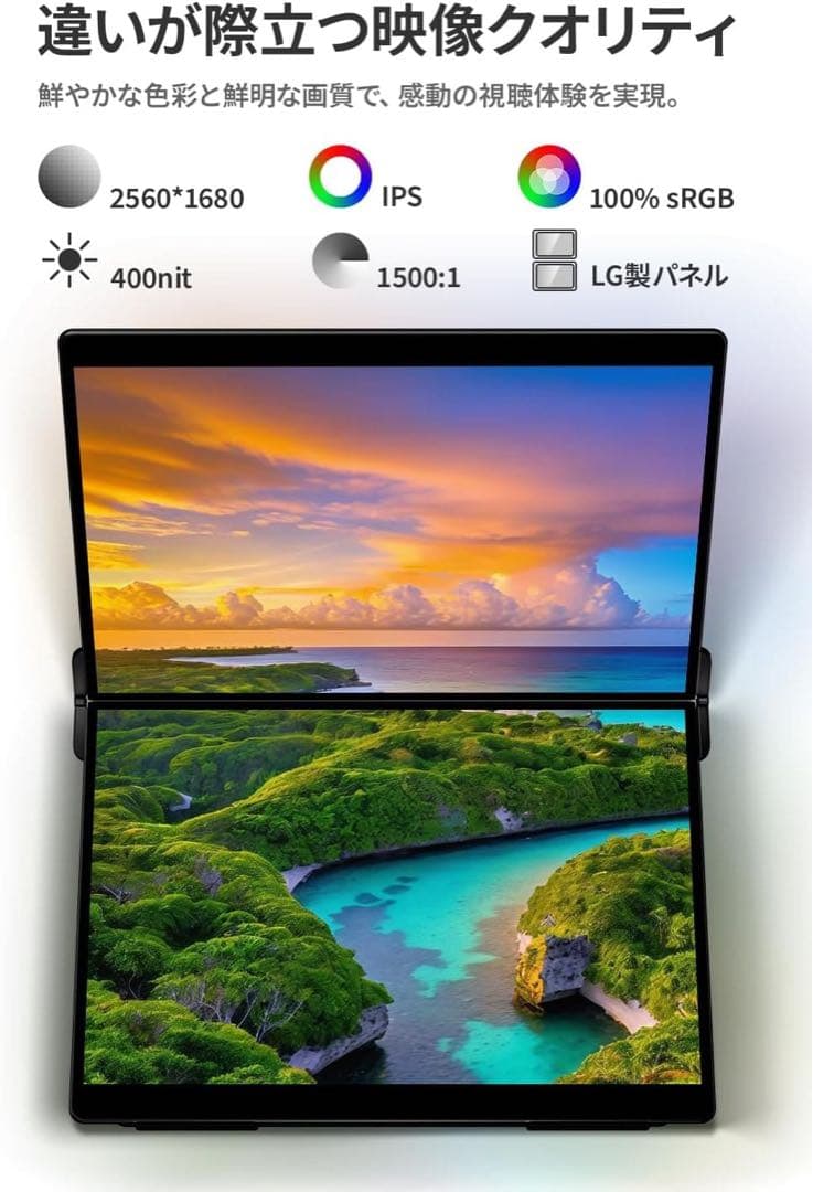 EWEI XP-142PW 14.2型デュアルモニター 新品