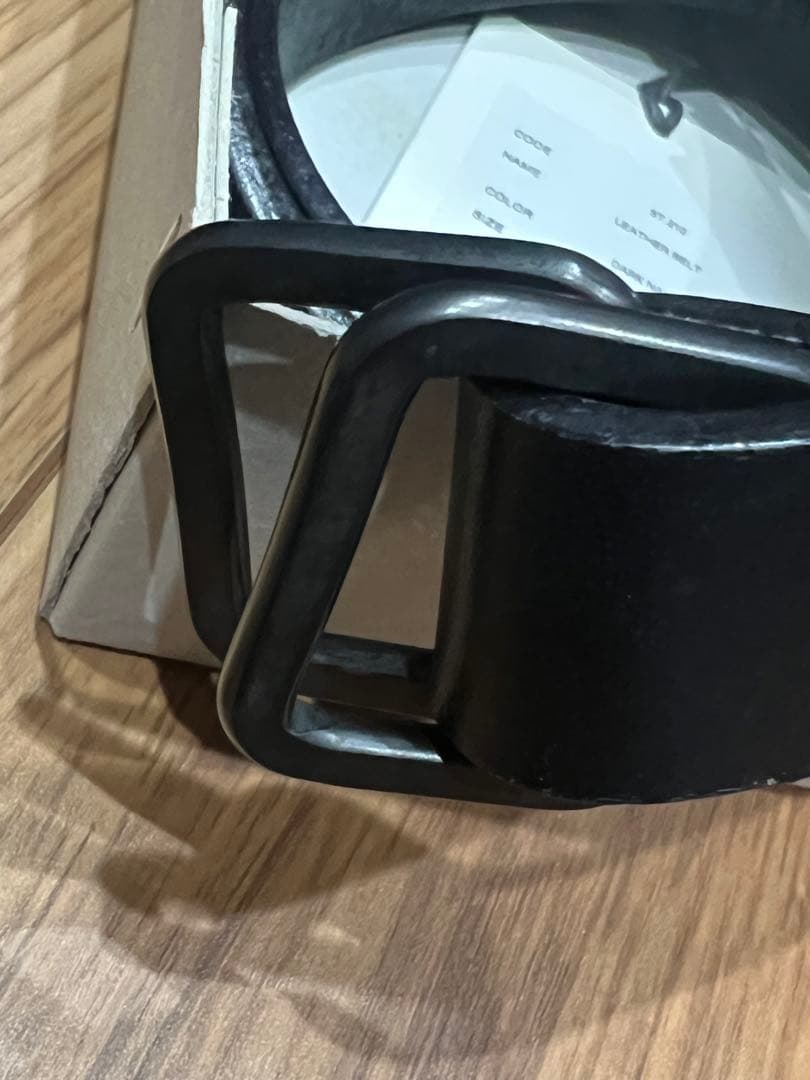 小物 ssstein LEATHER BELT DARKNAVY