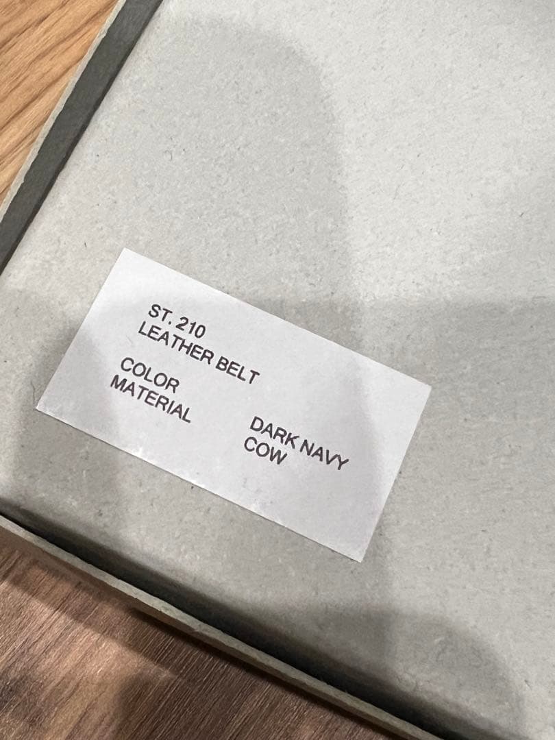 小物 ssstein LEATHER BELT DARKNAVY