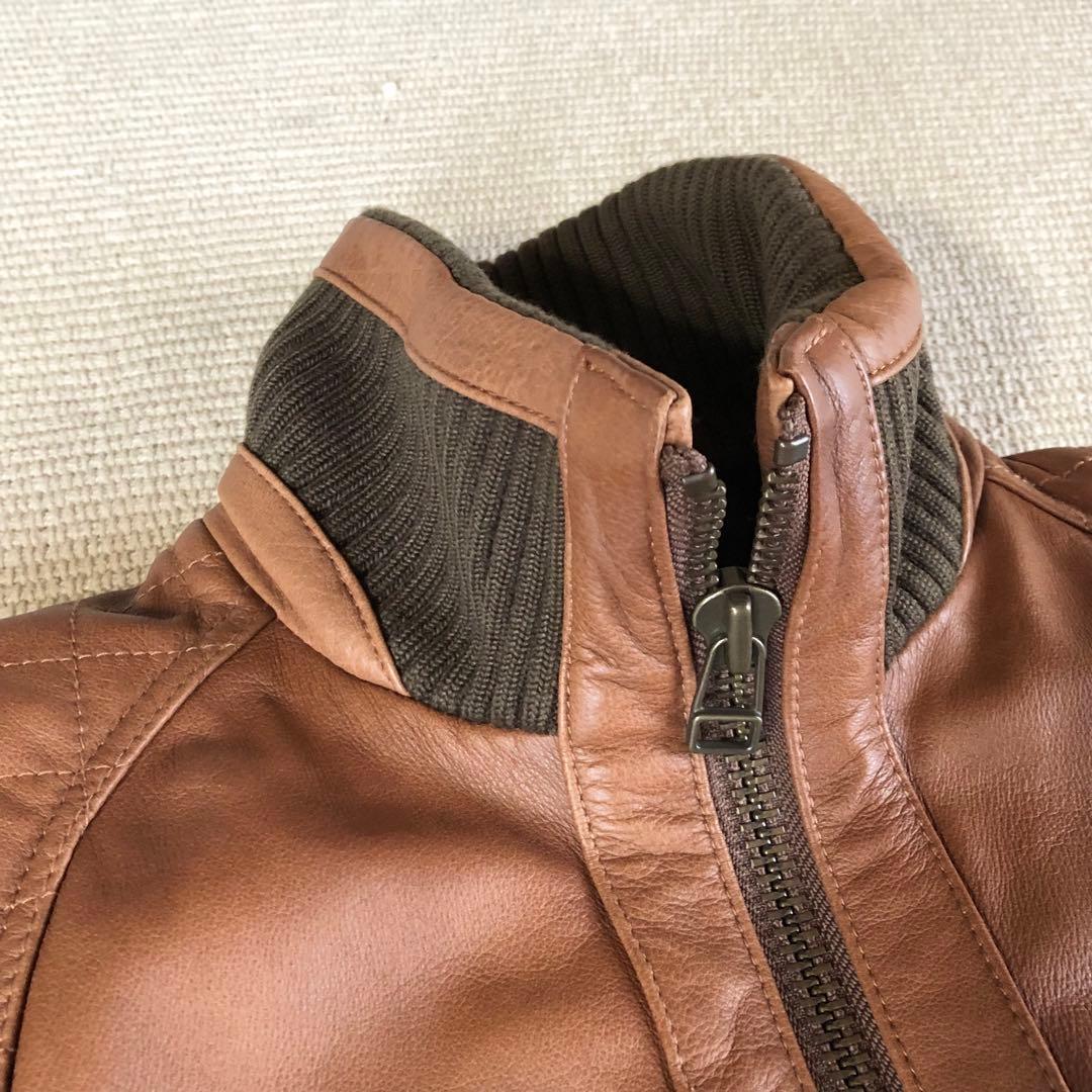 iNCERTUS UNITED ARROWS 牛革 レザージャケット ブルゾン