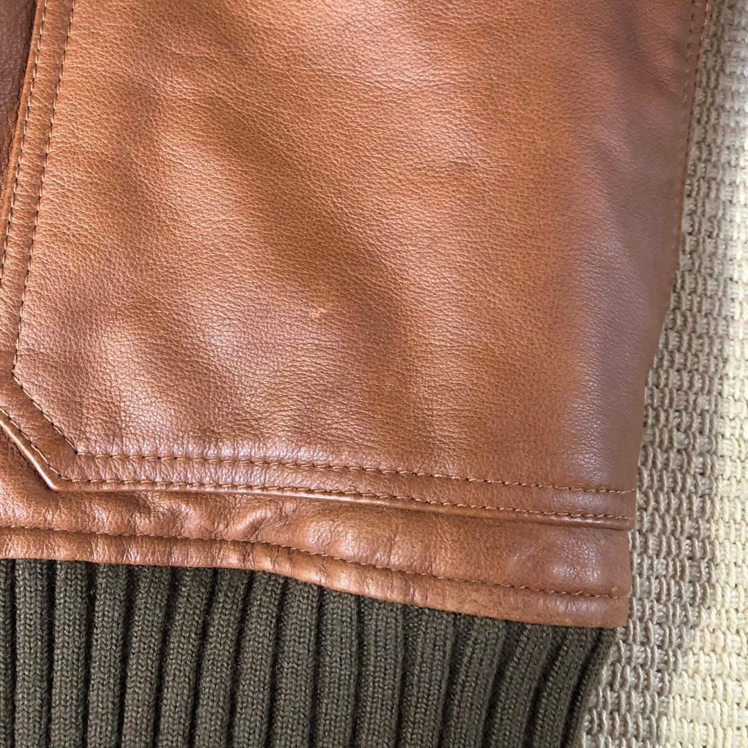 iNCERTUS UNITED ARROWS 牛革 レザージャケット ブルゾン