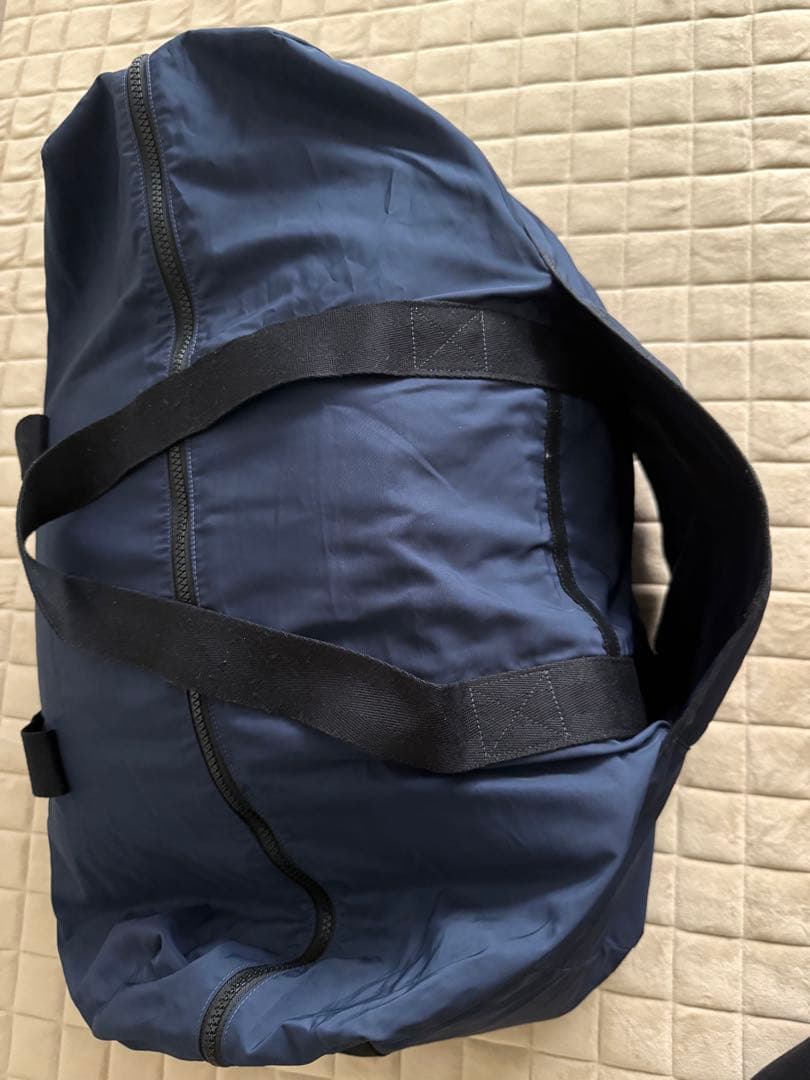 ネイビー ボストンバッグ メッシュポーチ付き