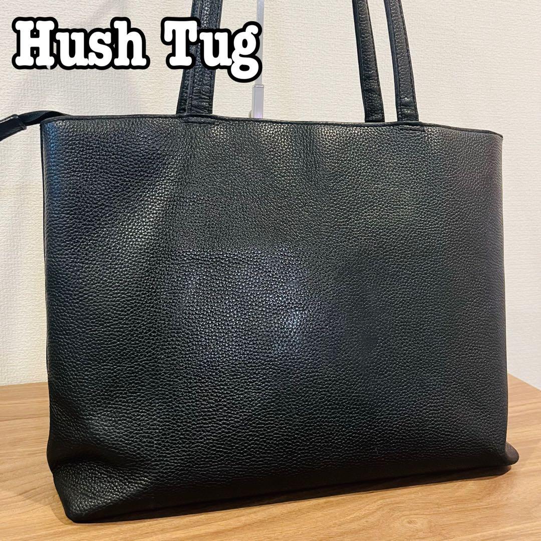 ハッシュタグ トートバッグ レザー 肩掛け A4可 ブラック