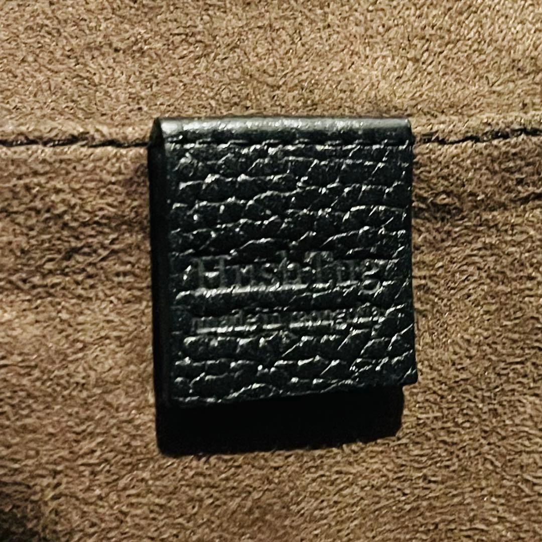 ハッシュタグ トートバッグ レザー 肩掛け A4可 ブラック