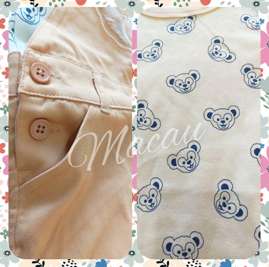 香港ディズニー★ダッフィーカバーオールセット（12-18ヶ月用）