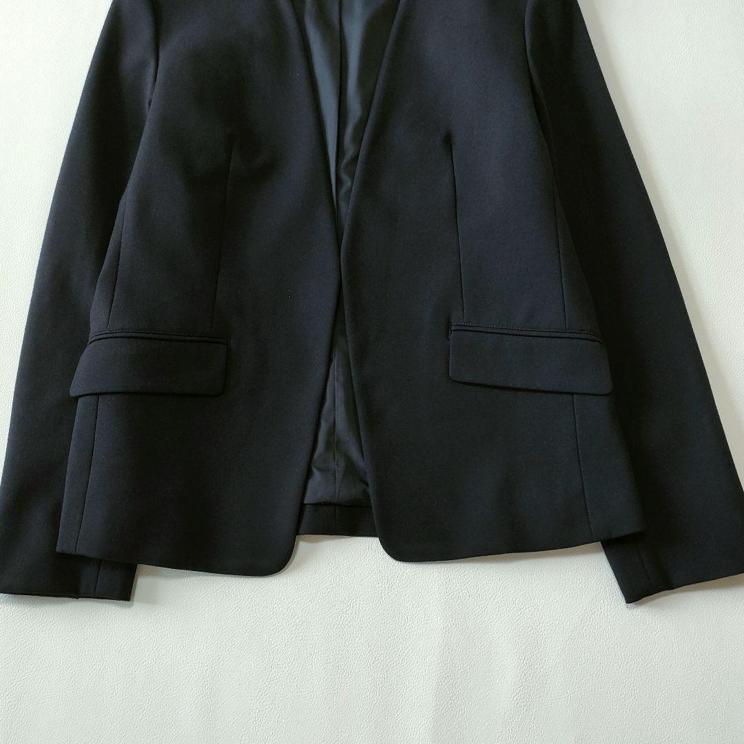 美品✨️PLSTウォームリザーブカラーレスジャケットパンツ スーツ 秋冬　洗濯可