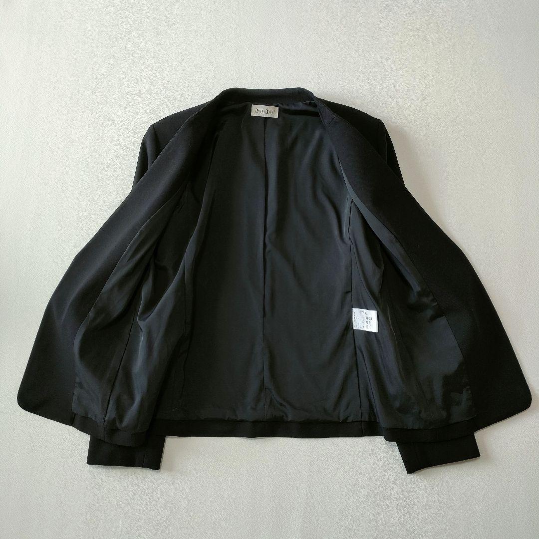 美品✨️PLSTウォームリザーブカラーレスジャケットパンツ スーツ 秋冬　洗濯可