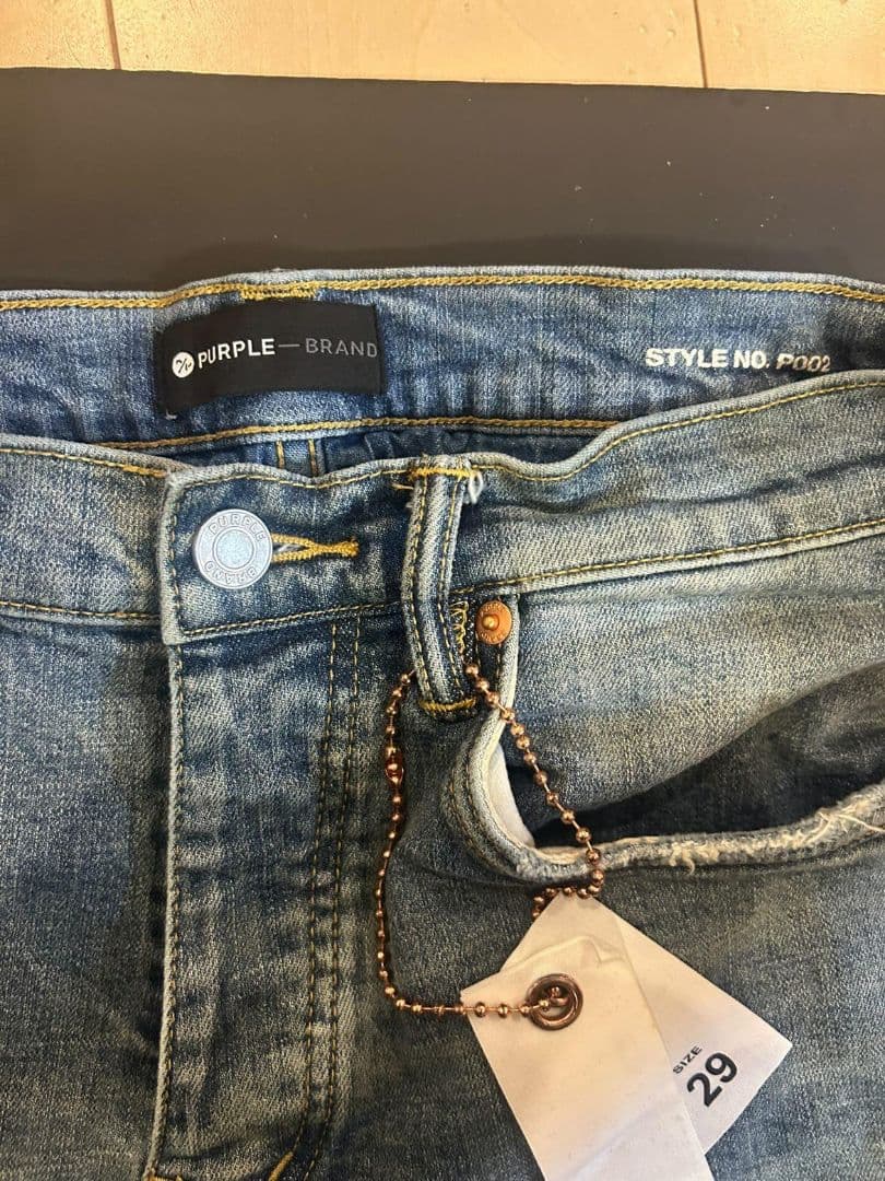 PURPLE スキニーデニム 29