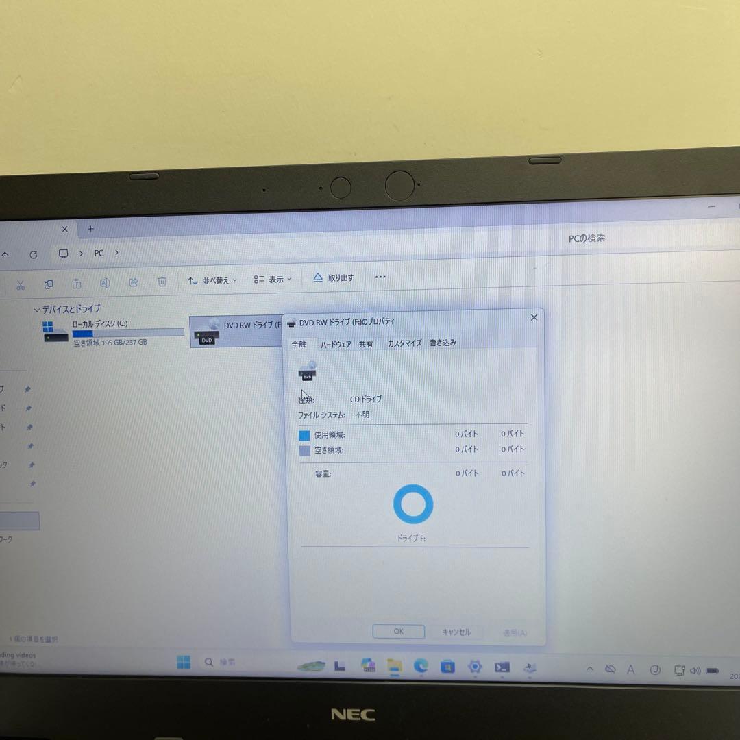 Windowsノート本体 NEC VersaPro VF-6 i5-8265U 8GB SSD256GB