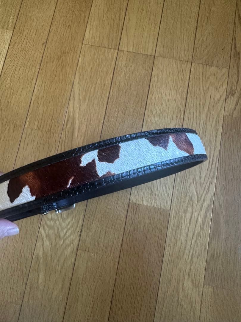 小物 STUSSY LEATHER OVERLAY BELT S/M